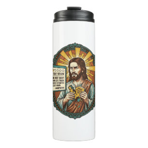 Jesus Bad Influencer Product Review Fail Social Me Thermal Tumbler