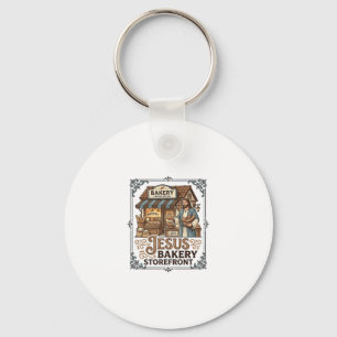 Jesus Bakery Storefront Jesus Bakery Storefront Ch Keychain