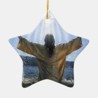 Jesus Baptism Ceramic Ornament