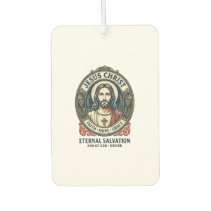 Jesus Barber Mens Grooming Graphic Tee Christian A Air Freshener