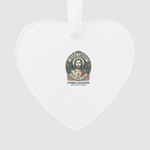 Jesus Barber Mens Grooming Graphic Tee Christian A Ornament