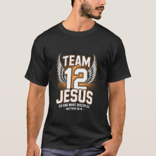 Jesus Baseball Team Jesus Christian Matthew 2819 V T-Shirt