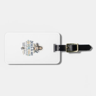 Jesus Beauty Salon Hairstylist T-Shirt Inspiration Luggage Tag