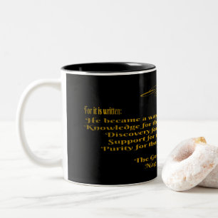 Jesus Became   Two-Tone Coffee Mug
