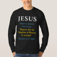 JESUS Began To Preach: Repent. Black. White. Blue.