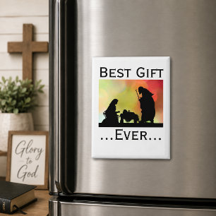Jesus, Best Gift Ever Nativity Watercolor Magnet
