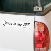 Jesus BFF Bumper Sticker (On Truck)