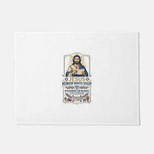 Jesus Bible Languages Hebrew Greek Nerd Shirt Fait Doormat