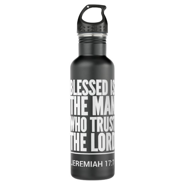 Jesus Bible Scripture Verse Christian Jeremiah 177 710 Ml Water Bottle (Front)