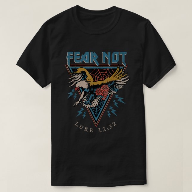 Jesus Bible Verse Eagle Luke 1232 Christian Saying T-Shirt (Design Front)