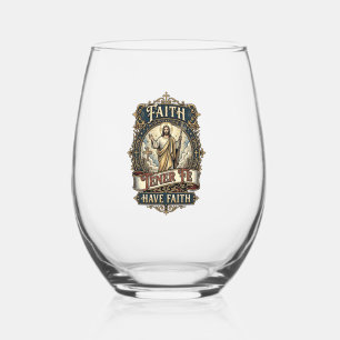 Jesus Bilingual Multicultural Families Shirt Faith Stemless Wine Glass