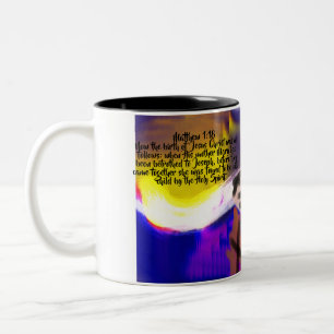 jesus birth Two-Tone coffee mug