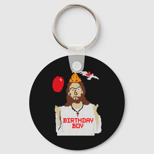 Jesus Birthday Boy Christmas Essential T Shirt  Keychain (Front)