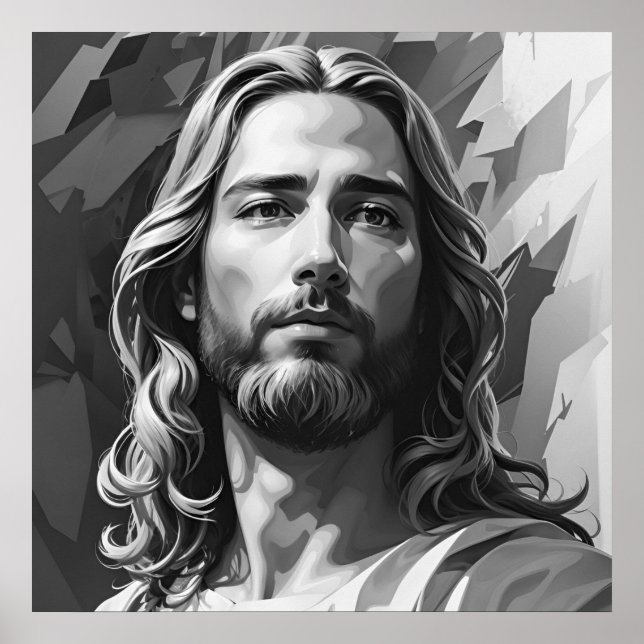 Jesus Black and White Poster (Front)