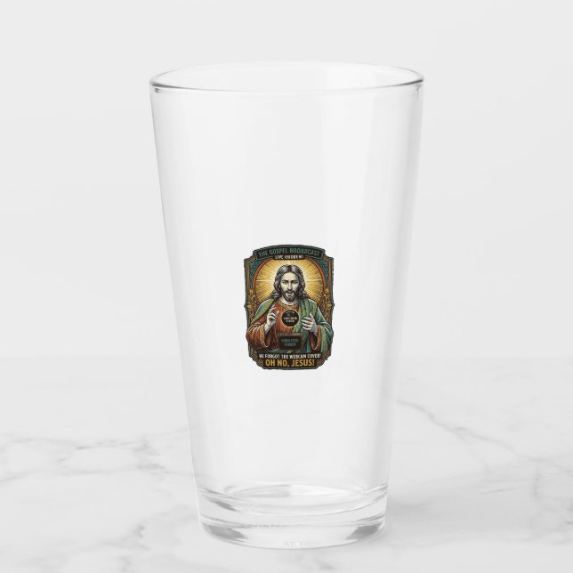 Jesus Black Screen Forgotten Webcam Cover Virtual  Glass (Front)