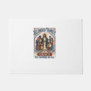 Jesus Blended Family Stepfamily Shirt Christian Gr Doormat