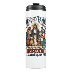 Jesus Blended Family Stepfamily Shirt Christian Gr Thermal Tumbler