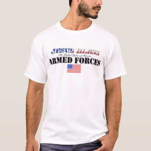 Jesus Bless America's Military T-Shirt