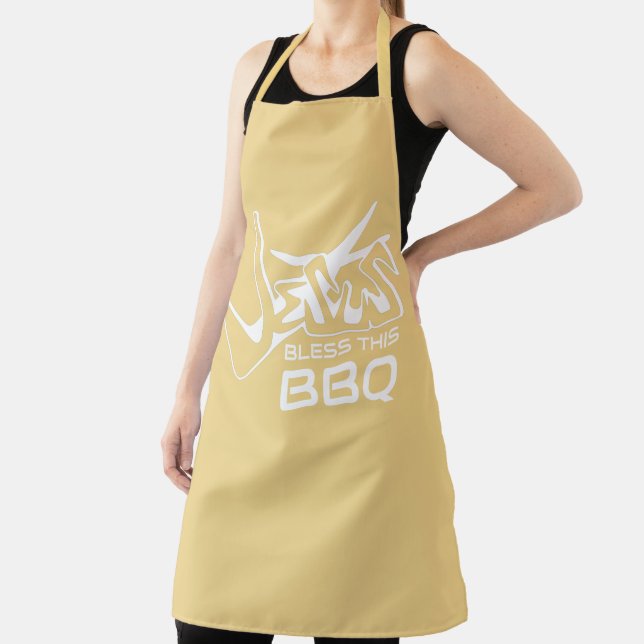 Jesus Bless This BBQ Apron (Insitu)