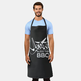 Jesus Bless This BBQ Apron