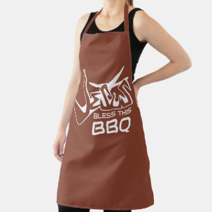 Jesus Bless This BBQ Terracotta Apron