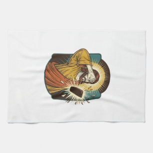 Jesus Blinding Max Phone Brightness Midnight Scrol Kitchen Towel