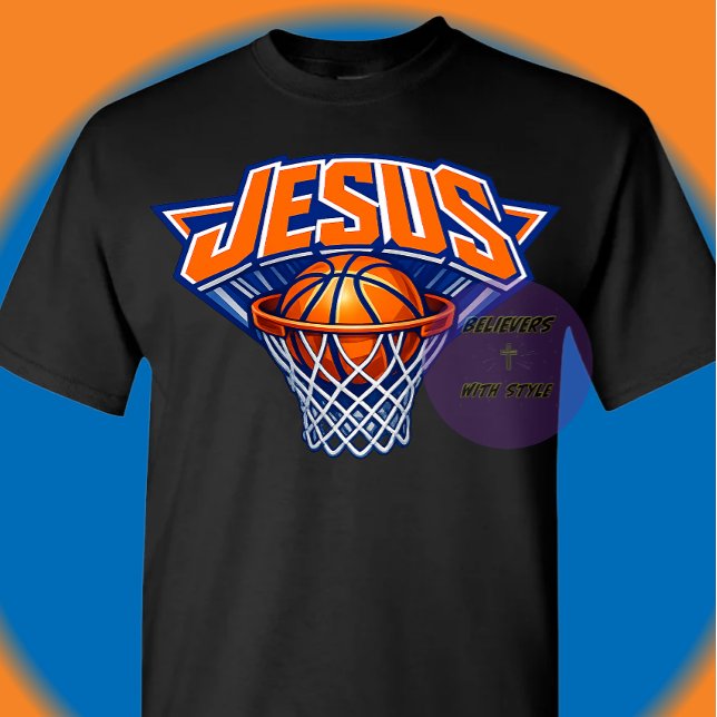 JESUS - Blue and Orange T-Shirt (Creator Uploaded)