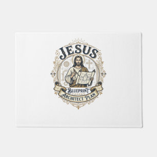 Jesus Blueprint Architect Plan Jesus Blueprint Arc Doormat