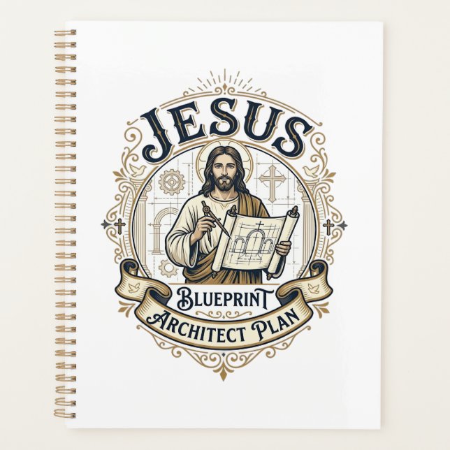 Jesus Blueprint Architect Plan Jesus Blueprint Arc Planner (Front)