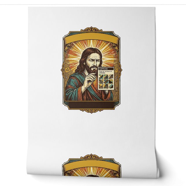 Jesus Blurry Stairs Captcha Test Tech Security Hum Wallpaper (Unrolling)