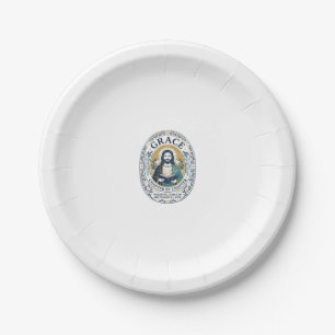 Jesus Book Club Reading Community Graphic Tee Chri Paper Plate