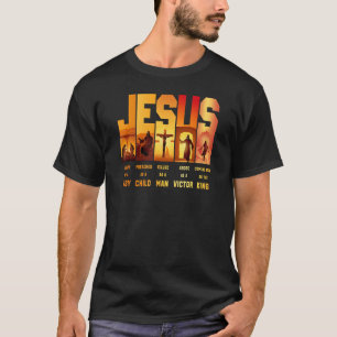 jesus born as a baby preached as a child killed as T-Shirt