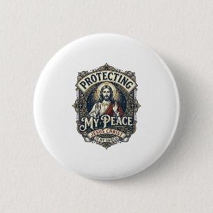 Jesus Boundaries Self Respect Shirt Faith Based De 2 Inch Round Button