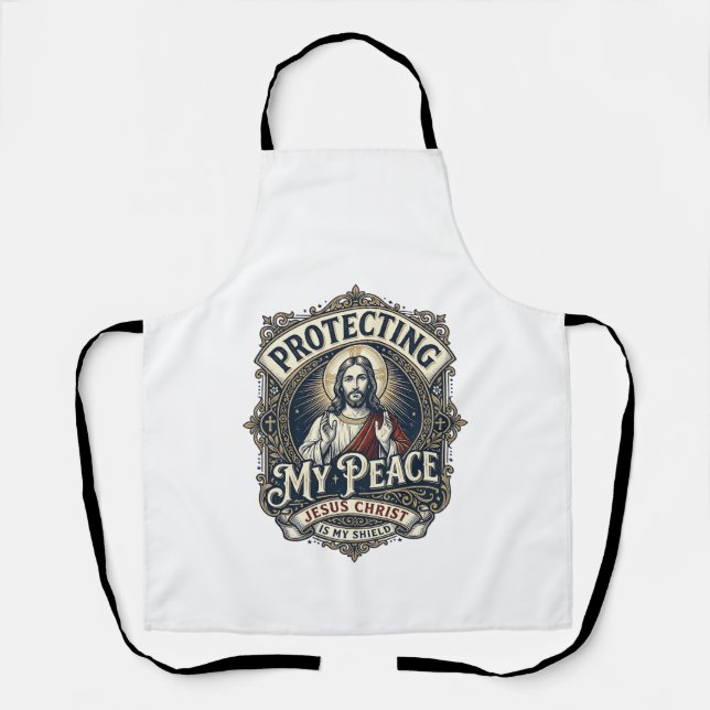Jesus Boundaries Self Respect Shirt Faith Based De Apron (Front)