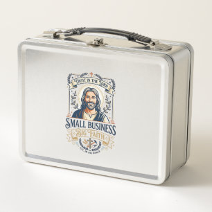 Jesus Boutique Small Business Owner Shirt Christia Metal Lunch Box