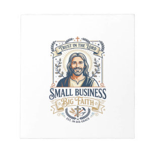Jesus Boutique Small Business Owner Shirt Christia Notepad