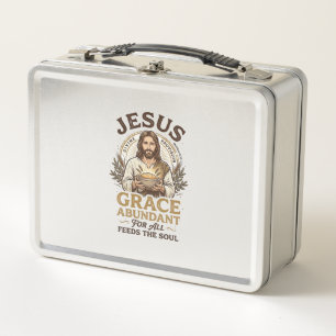 Jesus Bowling Vintage Shirt Christian Graphic_1 Metal Lunch Box
