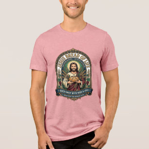 Jesus Bread Of Life Jesus Bread Life Bakery Christ Tri-Blend Shirt