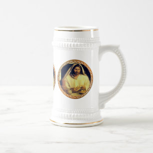Jesus Breaking Bread Vintage Beer Stein