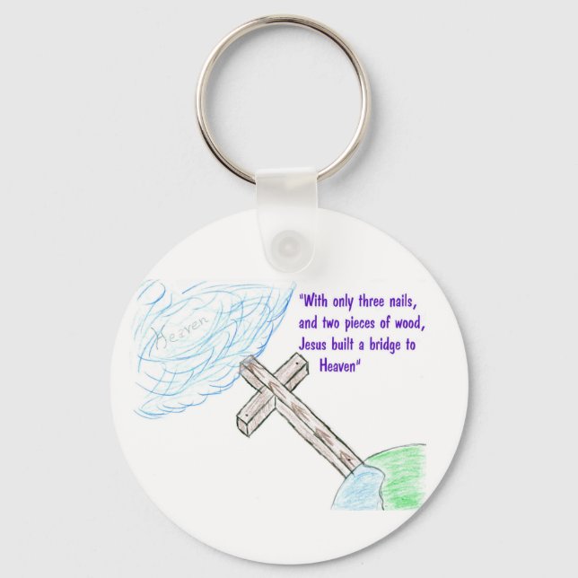 Jesus bridge keychain (Front)