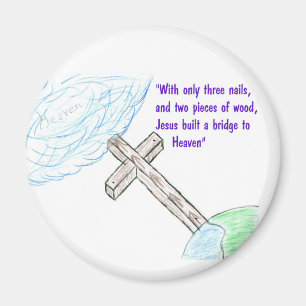 Jesus bridge magnet