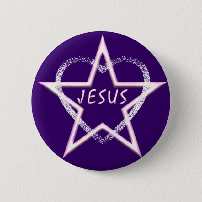 Jesus, Bright Morning Star 2 Inch Round Button (Front)