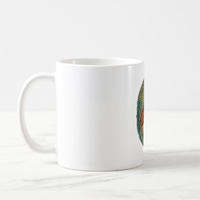 Jesus Broken Double Clicking Mouse IT Office Tech  Coffee Mug (Left)