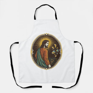 Jesus Broken Glass Dance Floor Party Danger Club H Apron