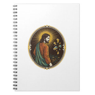 Jesus Broken Glass Dance Floor Party Danger Club H Notebook