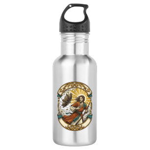 Jesus Broken Umbrella Blown Inside Out Windy Storm 532 Ml Water Bottle