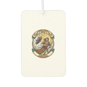 Jesus Broken Umbrella Blown Inside Out Windy Storm Air Freshener