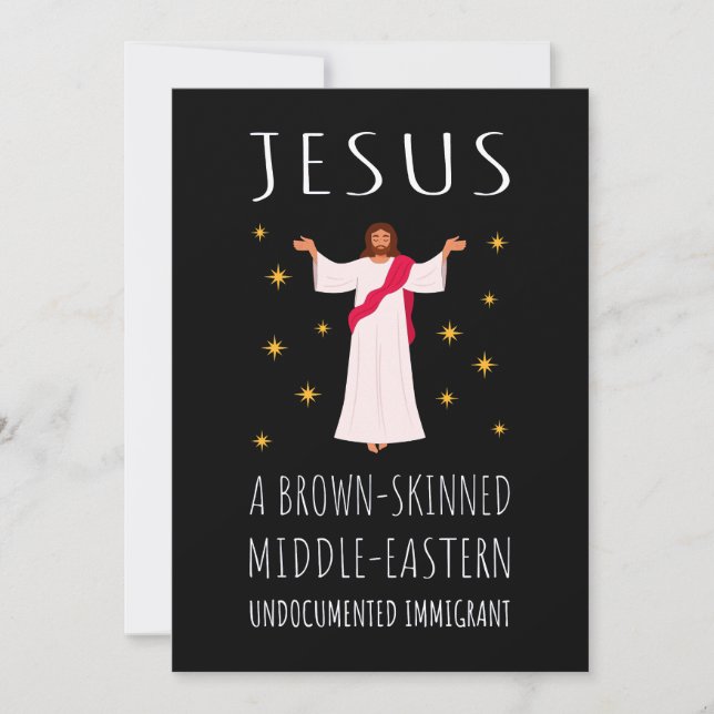 Jesus Brown-Skinned Undocumented Immigrant I Card (Front)