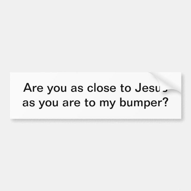 Jesus bumper sticker (Front)