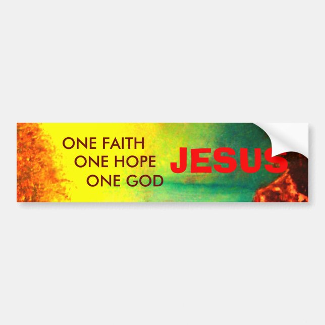 JESUS Bumper Sticker (Front)